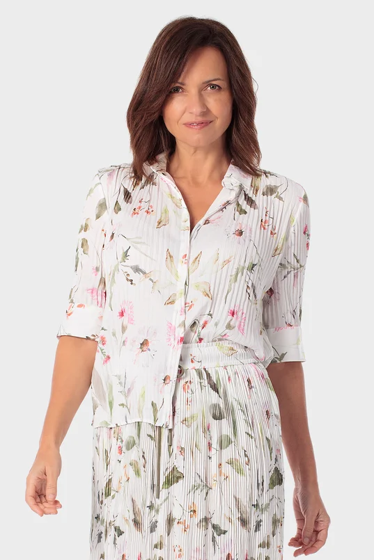 Blouse met bloemenprint