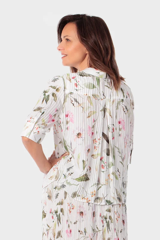 Blouse met bloemenprint