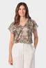 Blouse met botanische print
