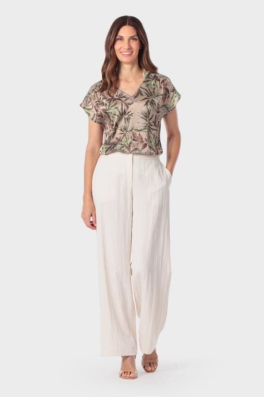 Blouse met botanische print