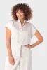 Blouse met korte mouwen