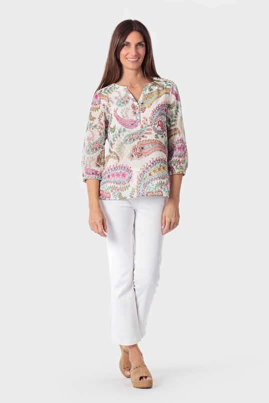 Blouse met paisley print
