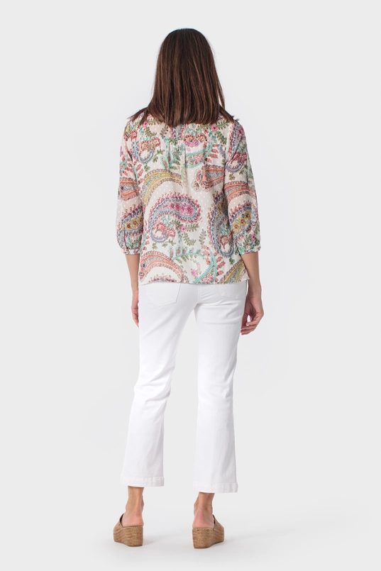 Blouse met paisley print