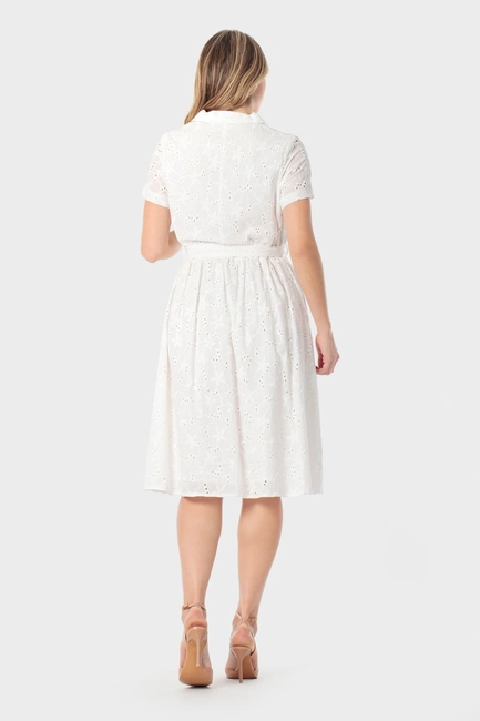 Broderie jurk
