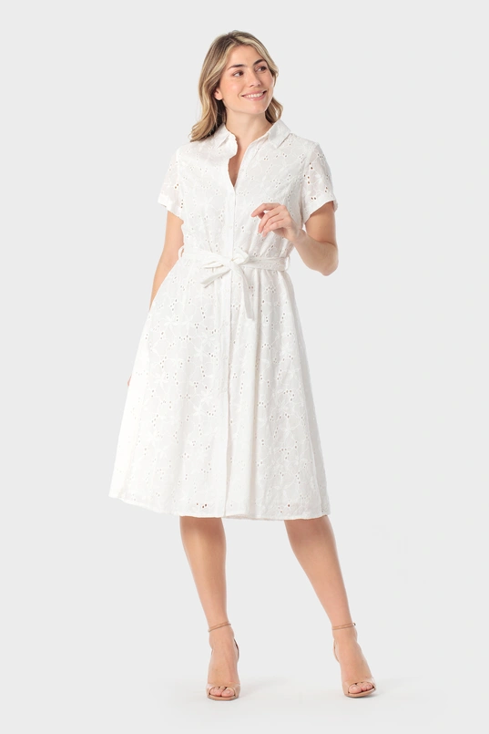 Broderie jurk
