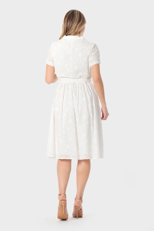 Broderie jurk