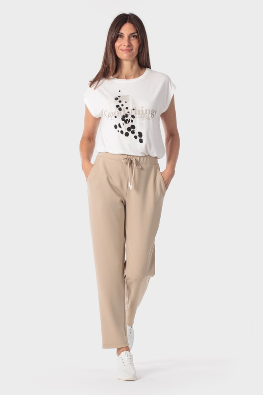Broek met elastische taille