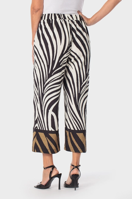 Broek met grafische print