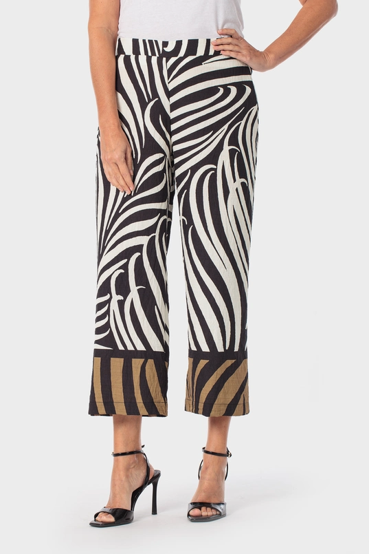 Broek met grafische print