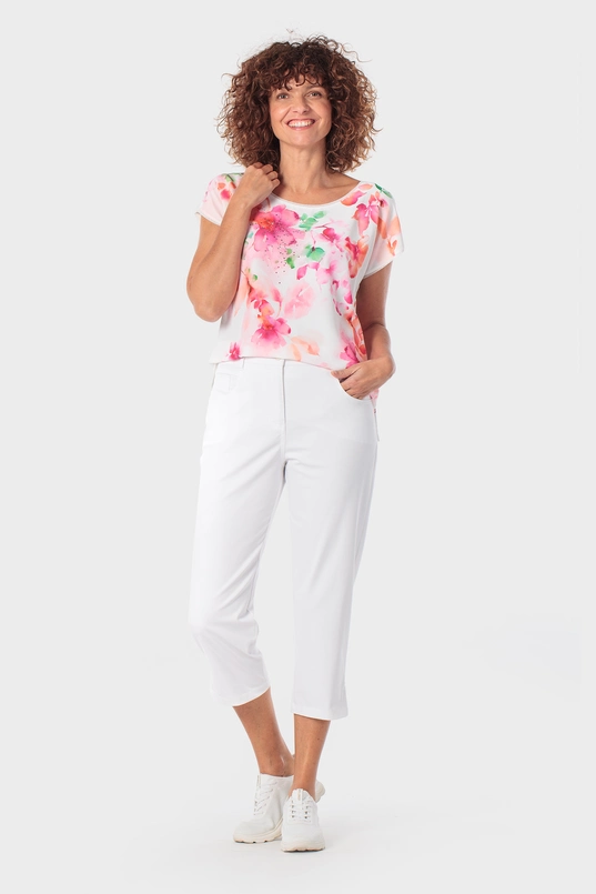 Capri broek met stretch