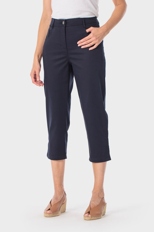 Cropped broek met slanke fit