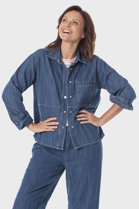 Denim blouse
