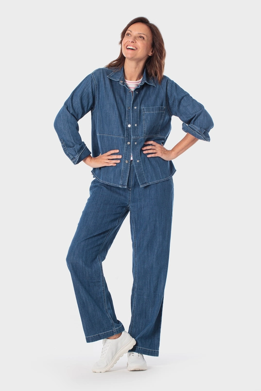 Denim blouse