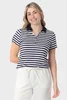 Gestreepte polo top