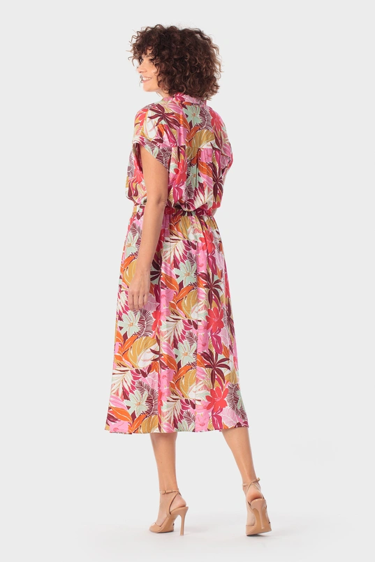 Jurk met tropical print