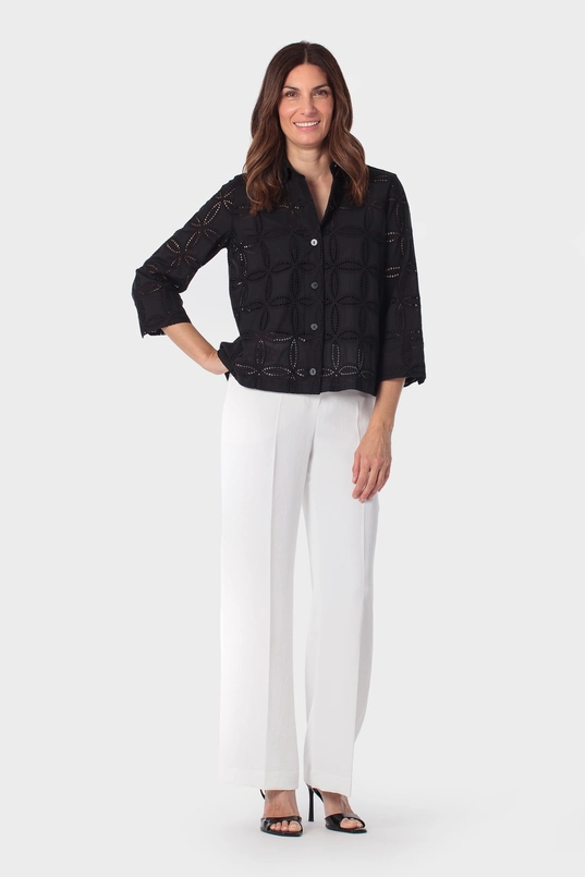 Opengewerkte blouse