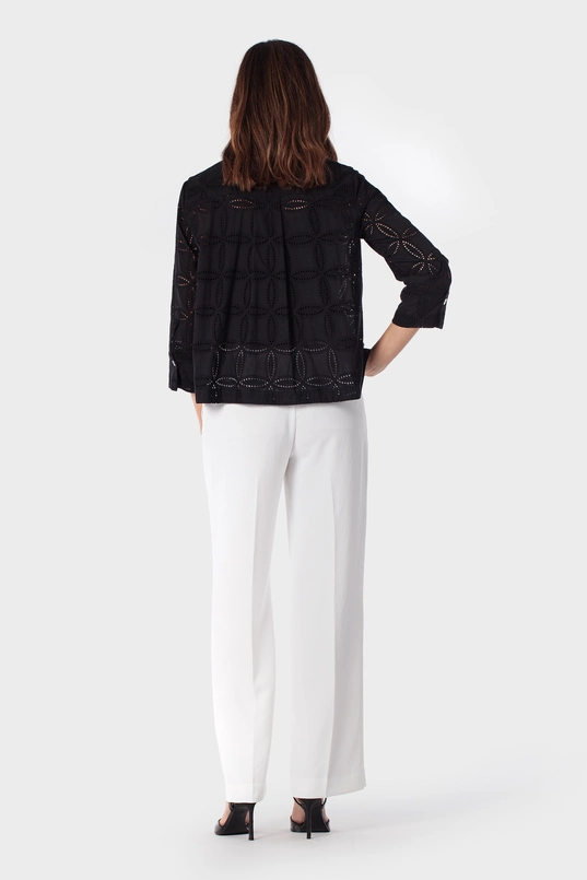 Opengewerkte blouse
