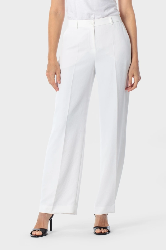 Pantalon met wijde fit