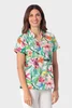 Polo met kleurrijke bloemenprint
