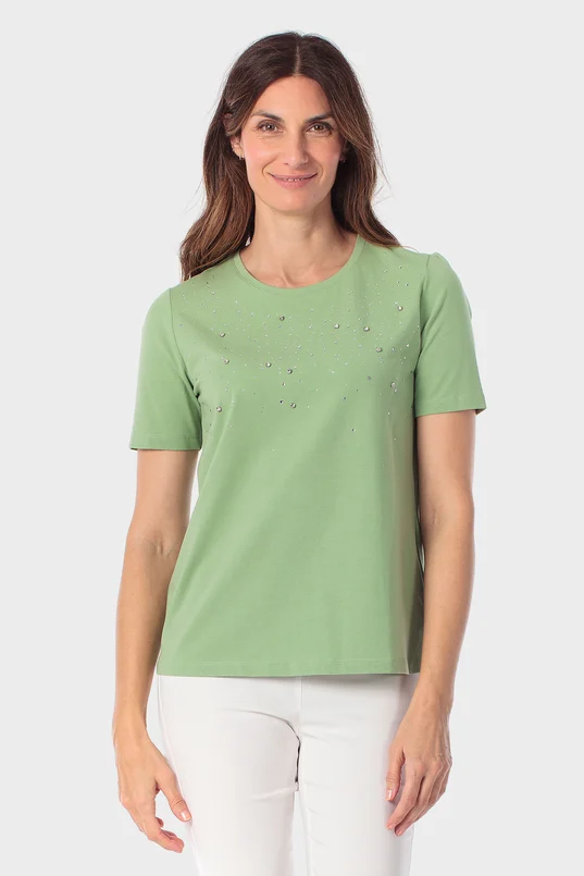 T-shirt met steentjes