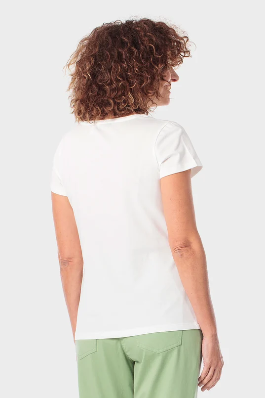 T-shirt met tropische print
