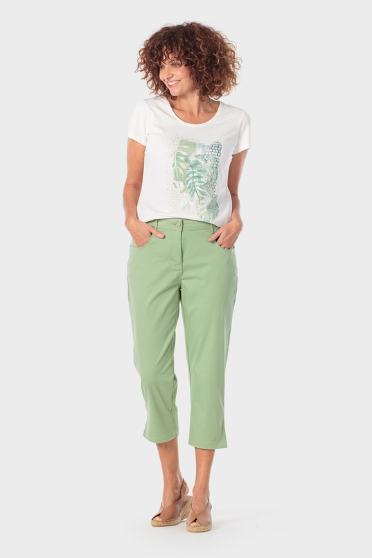 T-shirt met tropische print