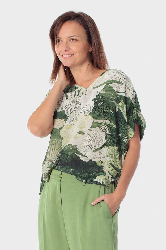 Top met bladprint