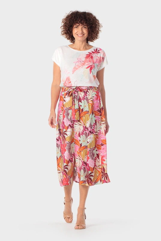 Top met bloemenprint