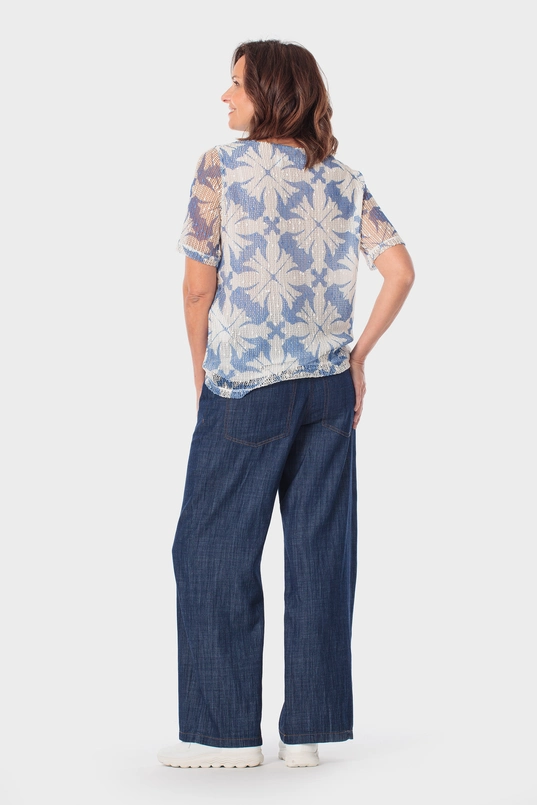 Top met kantprint