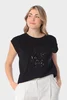 Top met paillettenapplicatie