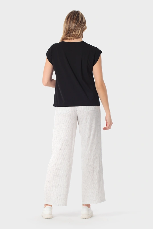 Top met paillettenapplicatie